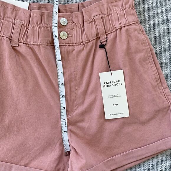Bluenotes Paperbag Mom Short Womens Size XS Pink - Picture 2 of 9